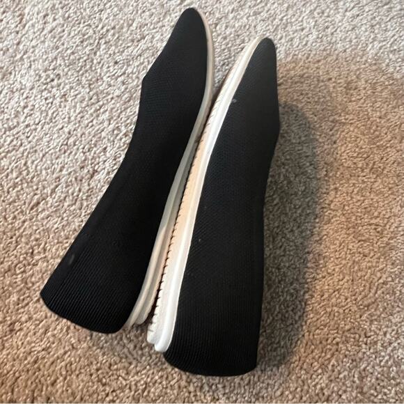 Sole Society Rounded Point Toe Ballet Flats in Black Women's Size 6.5 Easy On - Picture 4 of 9